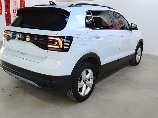 Volkswagen T-Cross R-Line 2023 rear spoiler and sport lower diffuser export photo | Panda Used Cars